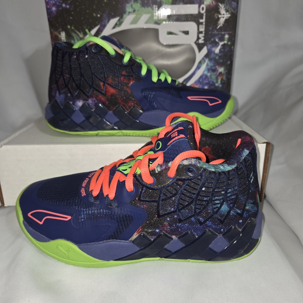 PUMA LaMelo Ball MB.01 Galaxy Sneakers - Blue and Green